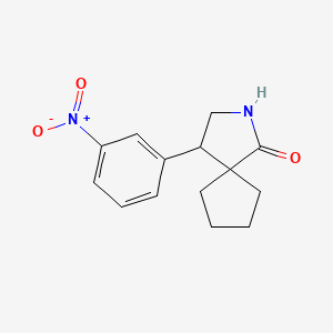 4-(3-Nitrophenyl)-2-azaspiro[4.4]nonan-1-one