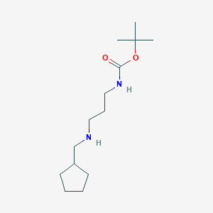 tert-Butyl N-{3-[(cyclopentylmethyl)amino]propyl}carbamate