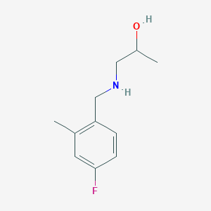 1-{[(4-Fluoro-2-methylphenyl)methyl]amino}propan-2-ol