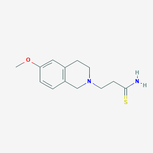 3-(6-Methoxy-3,4-dihydroisoquinolin-2(1H)-YL)propanethioamide