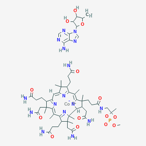 molecular formula C59H85CoN16O14P+ B132474 Adenosylcobinamide methyl phosphate CAS No. 147736-07-0