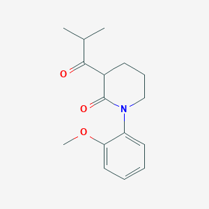 1-(2-Methoxyphenyl)-3-(2-methylpropanoyl)piperidin-2-one