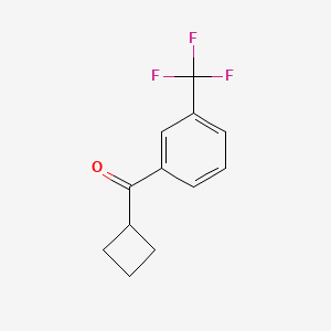 molecular formula C12H11F3O B1324741 环丁基 3-三氟甲基苯基酮 CAS No. 898790-97-1