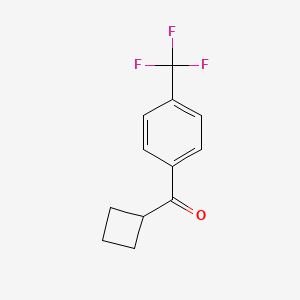 molecular formula C12H11F3O B1324742 环丁基 4-三氟甲苯基酮 CAS No. 53342-40-8
