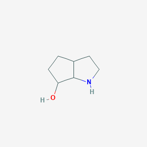 molecular formula C7H13NO B13247455 Octahydrocyclopenta[b]pyrrol-6-ol CAS No. 1824145-83-6