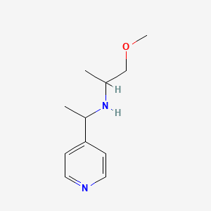 molecular formula C11H18N2O B13247485 (1-Methoxypropan-2-YL)[1-(pyridin-4-YL)ethyl]amine 