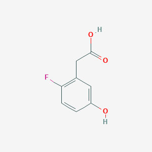 molecular formula C8H7FO3 B132475 2-(2-Fluoro-5-hydroxyphenyl)acetic acid CAS No. 149029-89-0