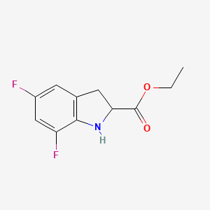 Ethyl 5,7-difluoro-2,3-dihydro-1H-indole-2-carboxylate