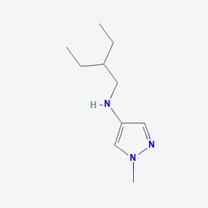 molecular formula C10H19N3 B13247523 N-(2-Ethylbutyl)-1-methyl-1H-pyrazol-4-amine 