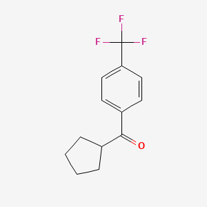 molecular formula C13H13F3O B1324759 环戊基 4-三氟甲苯基酮 CAS No. 578027-07-3