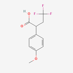 4,4,4-Trifluoro-2-(4-methoxyphenyl)butanoic acid