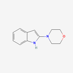 molecular formula C12H14N2O B13247668 2-(Morpholin-4-yl)-1H-indole 