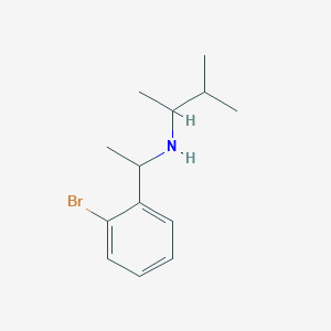 molecular formula C13H20BrN B13247693 [1-(2-Bromophenyl)ethyl](3-methylbutan-2-yl)amine 