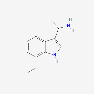 1-(7-Ethyl-1H-indol-3-YL)ethan-1-amine