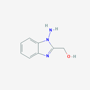 molecular formula C8H9N3O B132477 (1-Amino-1H-benzimidazol-2-yl)methanol CAS No. 156576-15-7