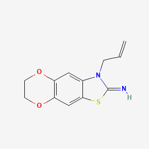 6-(Prop-2-en-1-yl)-10,13-dioxa-4-thia-6-azatricyclo[7.4.0.0,3,7]trideca-1(9),2,7-trien-5-imine