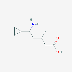 5-Amino-5-cyclopropyl-3-methylpentanoic acid