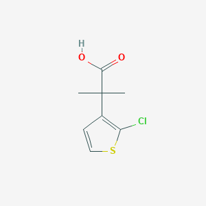 2-(2-Chlorothiophen-3-yl)-2-methylpropanoic acid