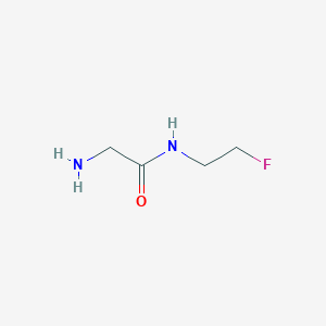 molecular formula C4H9FN2O B13247817 2-amino-N-(2-fluoroethyl)acetamide 