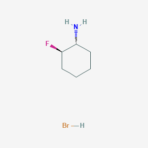 molecular formula C6H13BrFN B13247821 (1R,2R)-2-Fluorocyclohexan-1-amine hydrobromide 