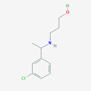 3-{[1-(3-Chlorophenyl)ethyl]amino}propan-1-ol