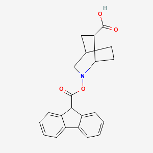 2-(9H-Fluorene-9-carbonyloxy)-2-azabicyclo[2.2.2]octane-6-carboxylic acid