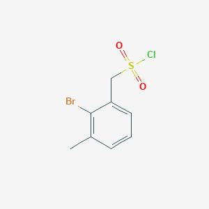 molecular formula C8H8BrClO2S B13247840 (2-Bromo-3-methylphenyl)methanesulfonyl chloride 