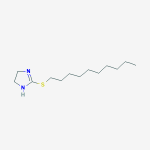 molecular formula C13H26N2S B13247859 2-(Decylsulfanyl)-4,5-dihydro-1H-imidazole 