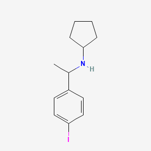 N-[1-(4-iodophenyl)ethyl]cyclopentanamine