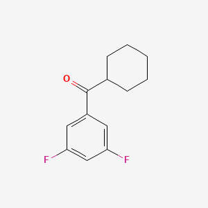 B1324787 Cyclohexyl 3,5-difluorophenyl ketone CAS No. 898769-58-9