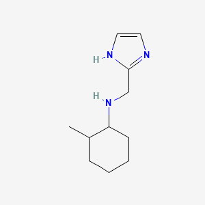 molecular formula C11H19N3 B13247874 N-(1H-imidazol-2-ylmethyl)-2-methylcyclohexan-1-amine 