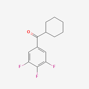 molecular formula C13H13F3O B1324788 Cyclohexyl 3,4,5-trifluorophenyl ketone CAS No. 898769-60-3