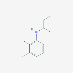 molecular formula C11H16FN B13247880 N-(butan-2-yl)-3-fluoro-2-methylaniline 