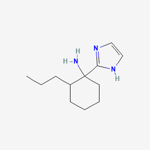 1-(1H-Imidazol-2-yl)-2-propylcyclohexan-1-amine