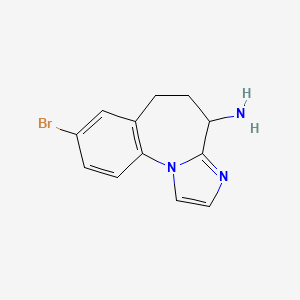 12-Bromo-2,5-diazatricyclo[8.4.0.0,2,6]tetradeca-1(14),3,5,10,12-pentaen-7-amine