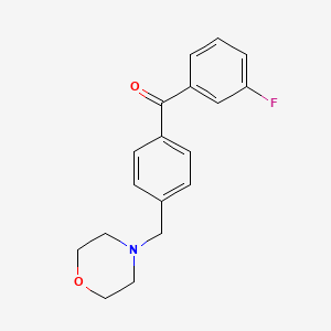 3-Fluoro-4'-morpholinomethyl benzophenone