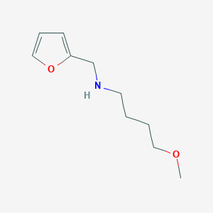 molecular formula C10H17NO2 B13247950 (Furan-2-ylmethyl)(4-methoxybutyl)amine 