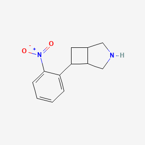 molecular formula C12H14N2O2 B13247964 6-(2-Nitrophenyl)-3-azabicyclo[3.2.0]heptane 