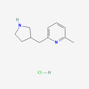 2-Methyl-6-(pyrrolidin-3-ylmethyl)pyridine hydrochloride