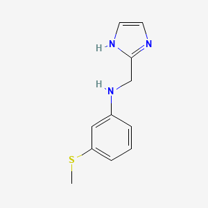 N-(1H-Imidazol-2-ylmethyl)-3-(methylsulfanyl)aniline