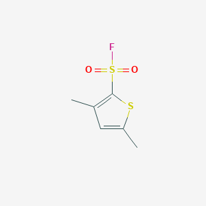 molecular formula C6H7FO2S2 B13248033 3,5-Dimethylthiophene-2-sulfonyl fluoride 