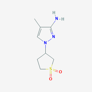 3-(3-Amino-4-methyl-1h-pyrazol-1-yl)tetrahydrothiophene 1,1-dioxide