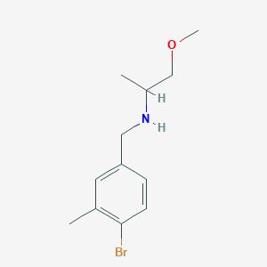 molecular formula C12H18BrNO B13248065 [(4-Bromo-3-methylphenyl)methyl](1-methoxypropan-2-yl)amine 