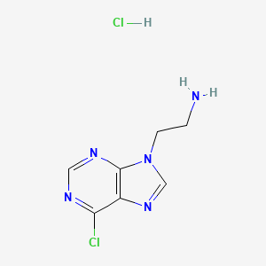 2-(6-chloro-9H-purin-9-yl)ethan-1-amine hydrochloride