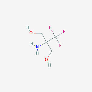 molecular formula C4H8F3NO2 B13248141 2-Amino-2-(trifluoromethyl)propane-1,3-diol 