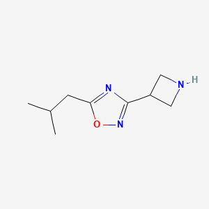 3-(Azetidin-3-yl)-5-(2-methylpropyl)-1,2,4-oxadiazole