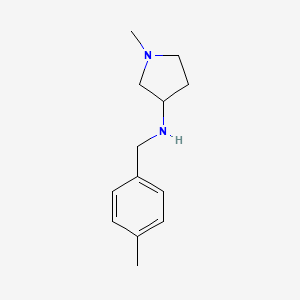 1-methyl-N-[(4-methylphenyl)methyl]pyrrolidin-3-amine