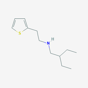 molecular formula C12H21NS B13248187 (2-Ethylbutyl)[2-(thiophen-2-YL)ethyl]amine 