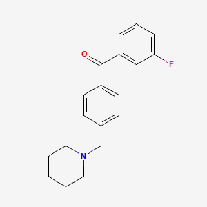 3-Fluoro-4'-piperidinomethyl benzophenone