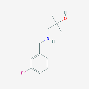 1-{[(3-Fluorophenyl)methyl]amino}-2-methylpropan-2-ol